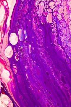 紫色梦幻细胞流体画纹理