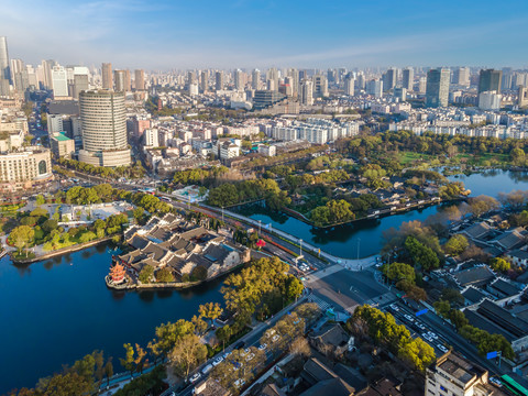 航拍宁波城市风貌