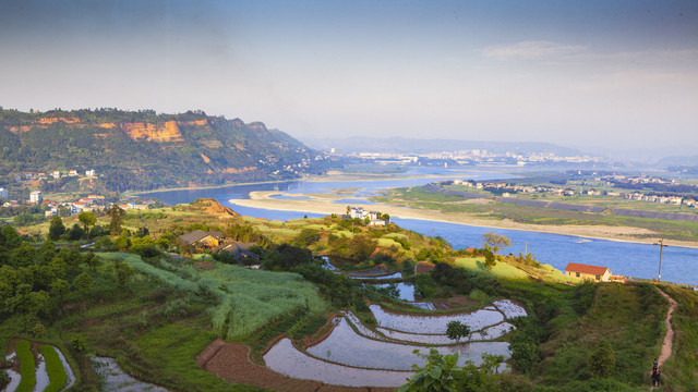 四川宜宾岷江最后一湾