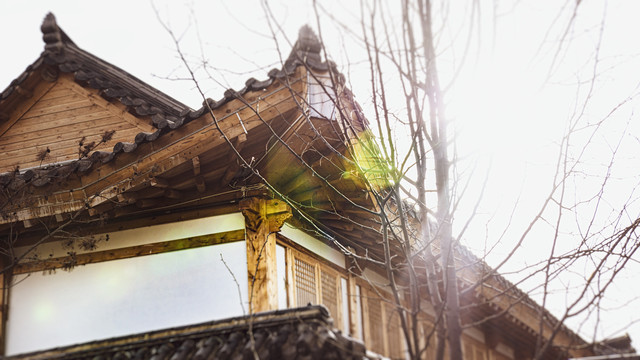韩式建筑物屋檐