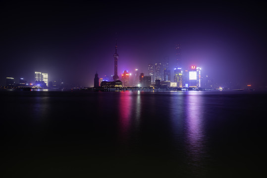 上海陆家嘴之夜色