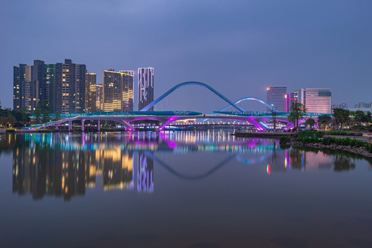 南沙蕉门河夜景