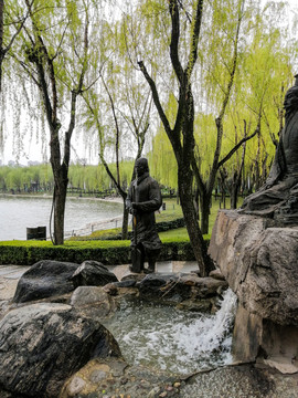 曲江遗址公园喷泉