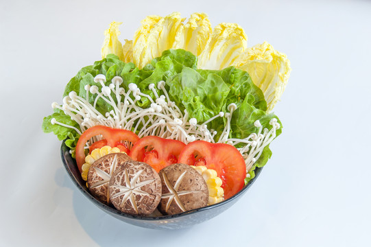 火锅蔬菜拼盘