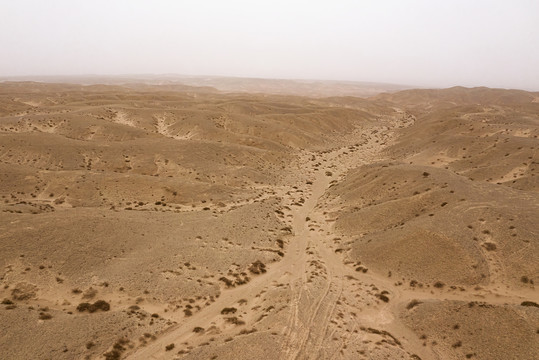 大漠沟壑风沙
