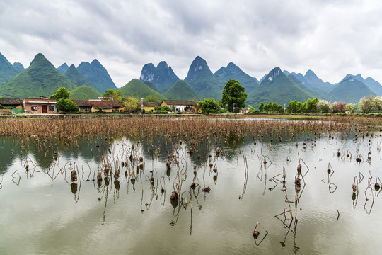 山水乡村风光