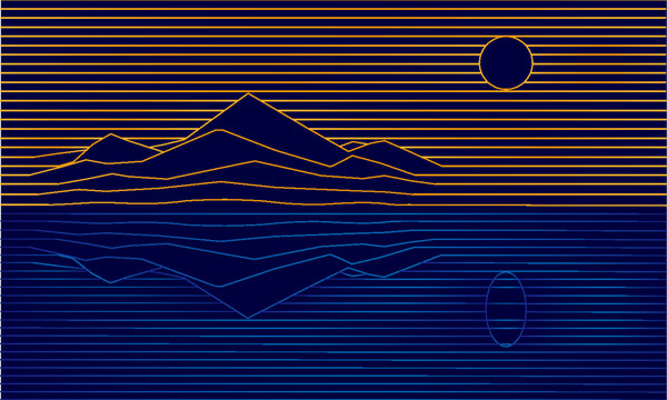 线条山