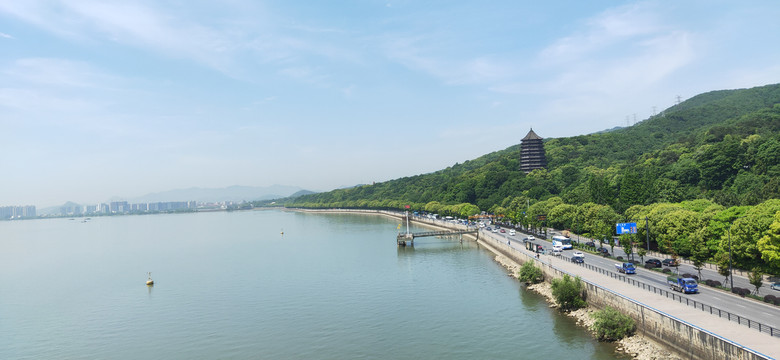 山水古建筑风景