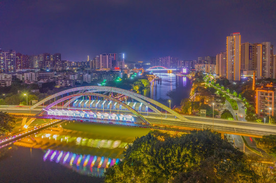 中山市夜色江景