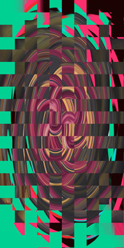 格子抽象画