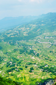 恩施大峡谷风景区鸟瞰