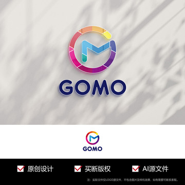 英文字母GM标志logo