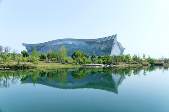 成都锦城湖和环球中心建筑