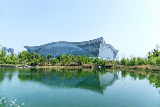 成都锦城湖和环球中心建筑