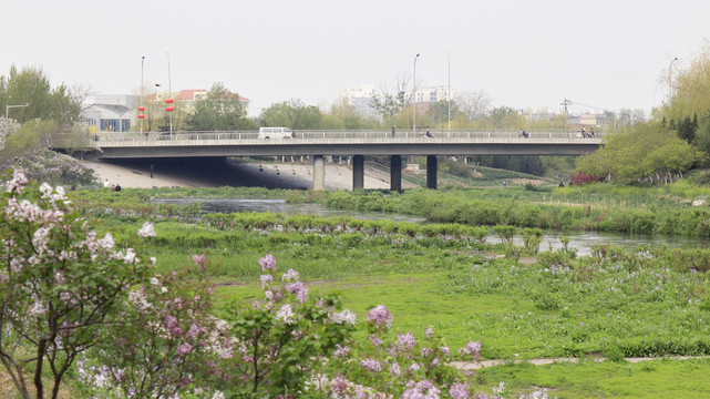 北京城市风光北京凉水河