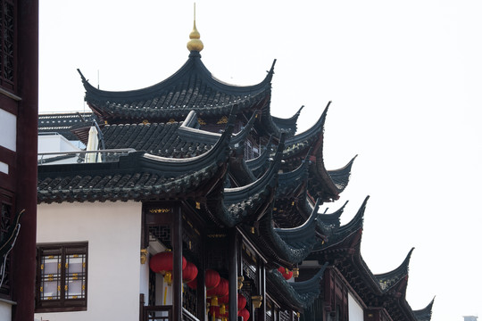 上海城隍庙步行街飞檐