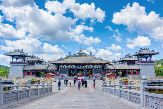 中国山西大同云冈石窟灵岩寺