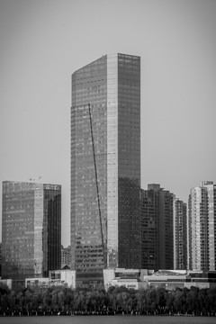 黑白高楼大厦