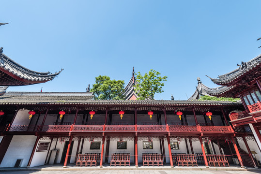 中国上海豫园的内园的古戏台