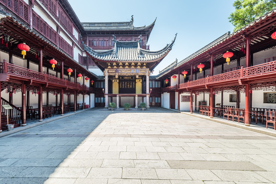 中国上海豫园的内园的古戏台