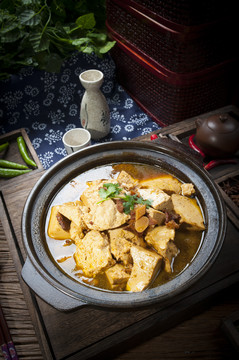 砂锅手掰豆腐