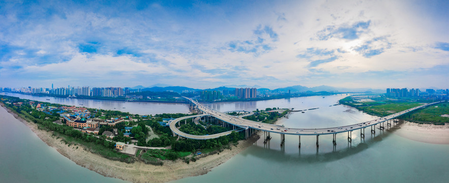 温州瓯江的大桥