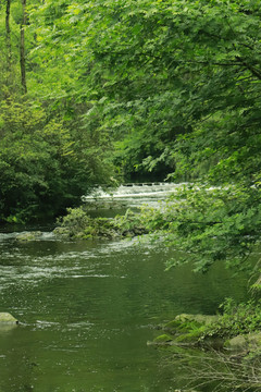 绿水山川河流自然风景