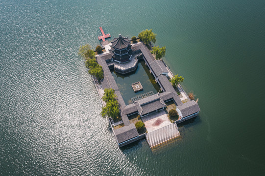 苏州石湖景区自然风光