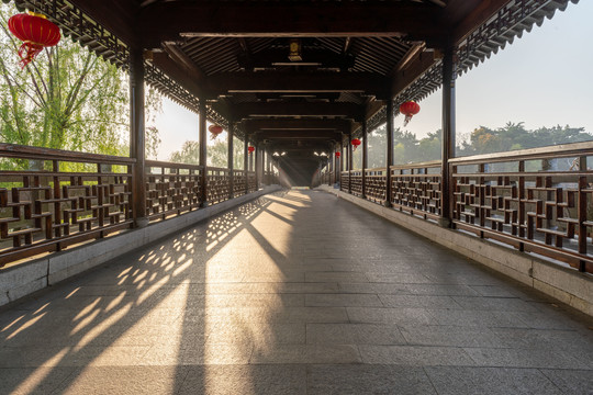中国传统古廊桥