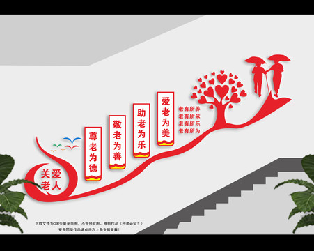 敬老院楼梯文化