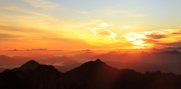 黄山日出