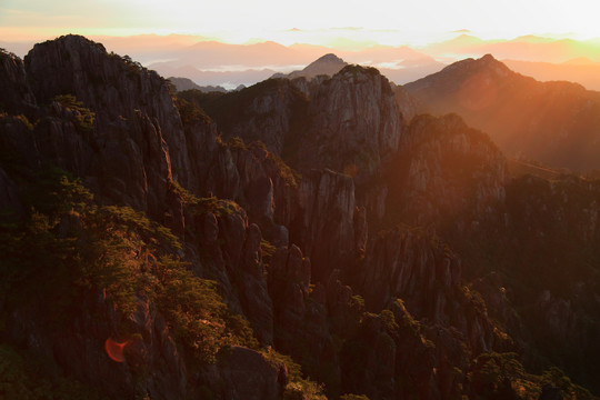 黄山日出