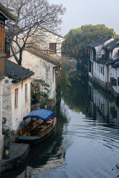 周庄古镇清晨风景