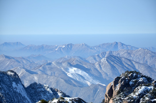 雪后黄山