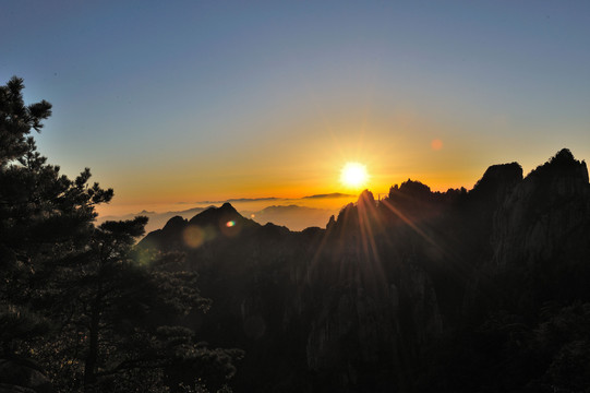 黄山日出