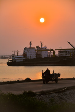 林銮渡的夕阳