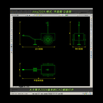 指南车CAD平面图立面图
