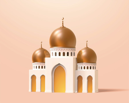 伊斯兰清真寺宫殿 3d建筑模型