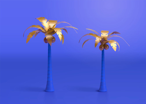 热带植物棕榈树3d模型
