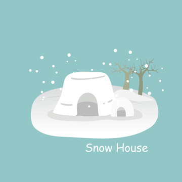 日本雪屋创意设计插图