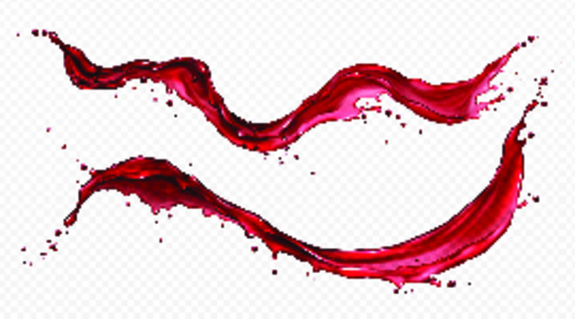 红色液体泼溅创意设计插图