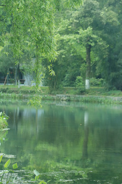 绿水青山河流