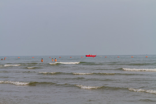 防城港白浪滩海滨风光