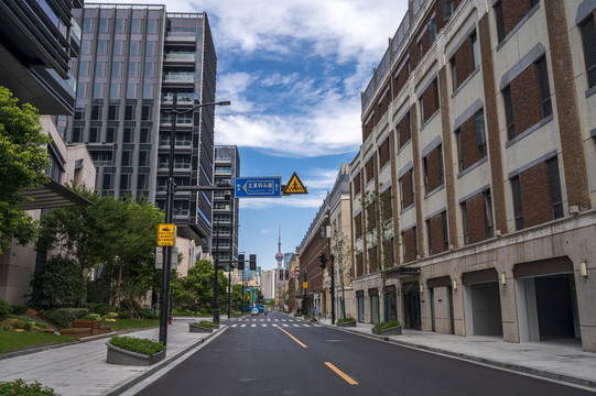 上海黄浦区外马路建筑街景