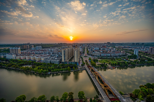 湖北广水市全景