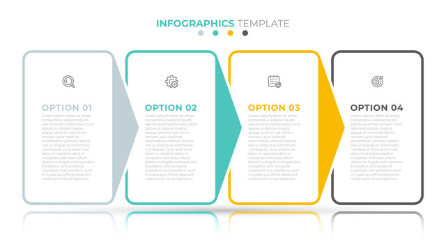 四选项信息图表创意设计模板