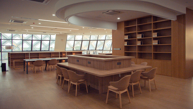 图书馆阅览室书吧室内空间