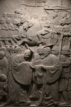 孔子博物馆壁雕