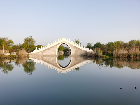 南湖湿地公园风光