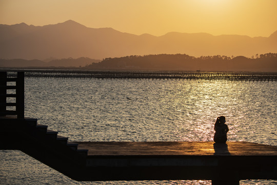 海的夕阳